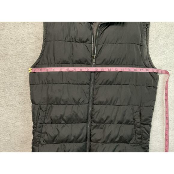 Gap Vest Womens XS Black Quilted Puffer True Black Zip Up Sleeveless Fall Winter - Picture 3 of 9